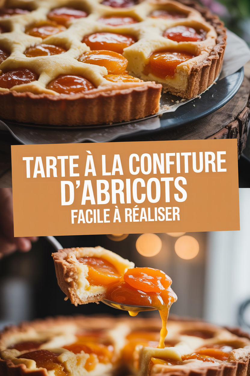 Tarte à la confiture d’abricots facile à réaliser