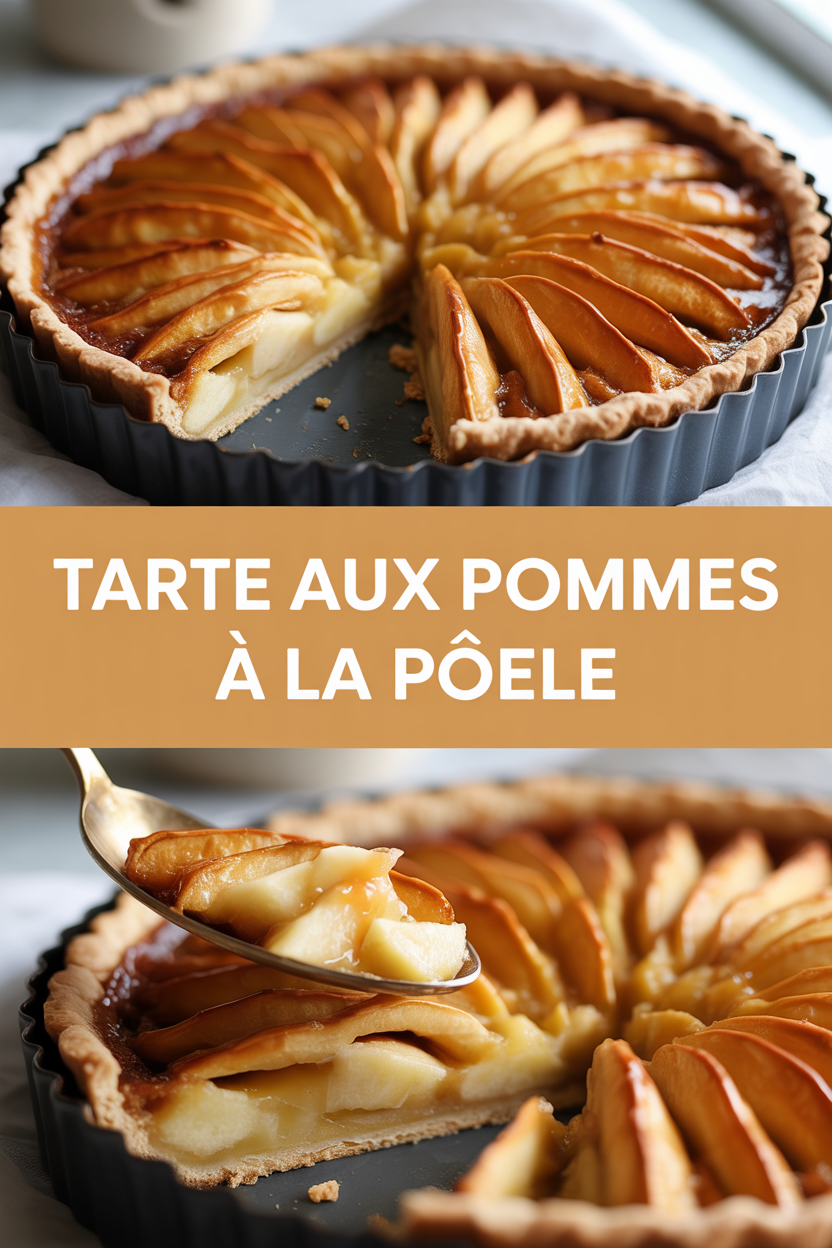 Tarte aux pommes à la poêle