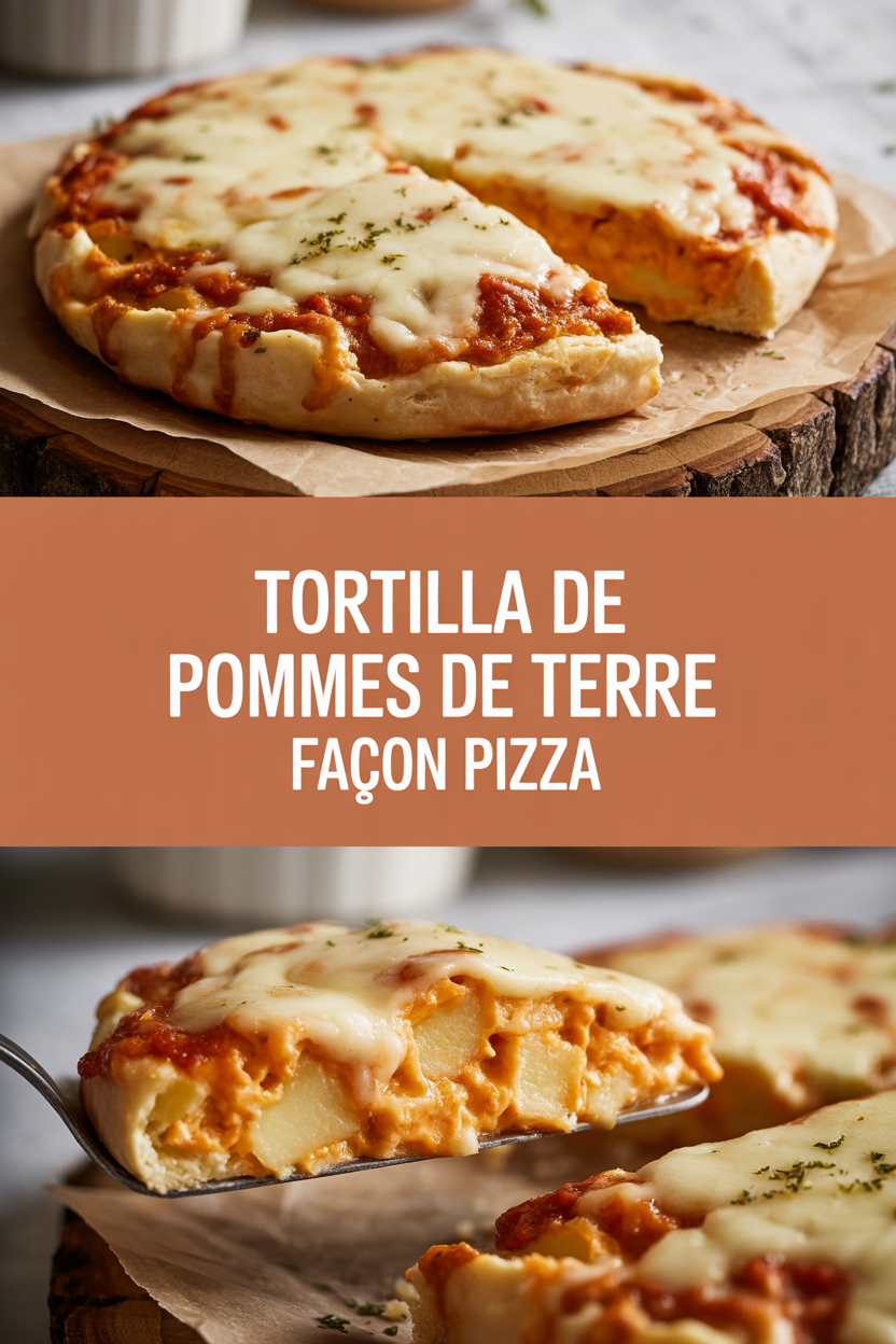 Tortilla de pommes de terre façon pizza