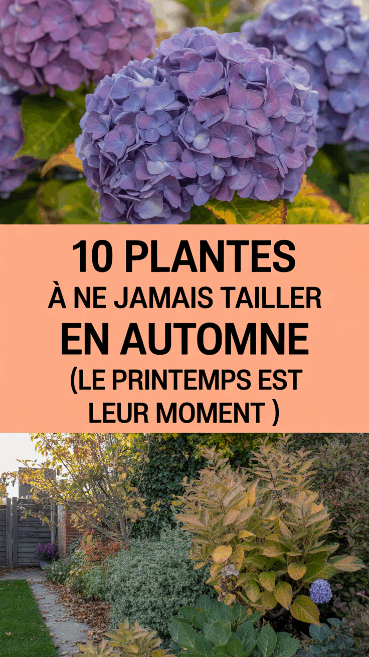 10 Plantes à ne jamais tailler en automne (le printemps est leur moment !)