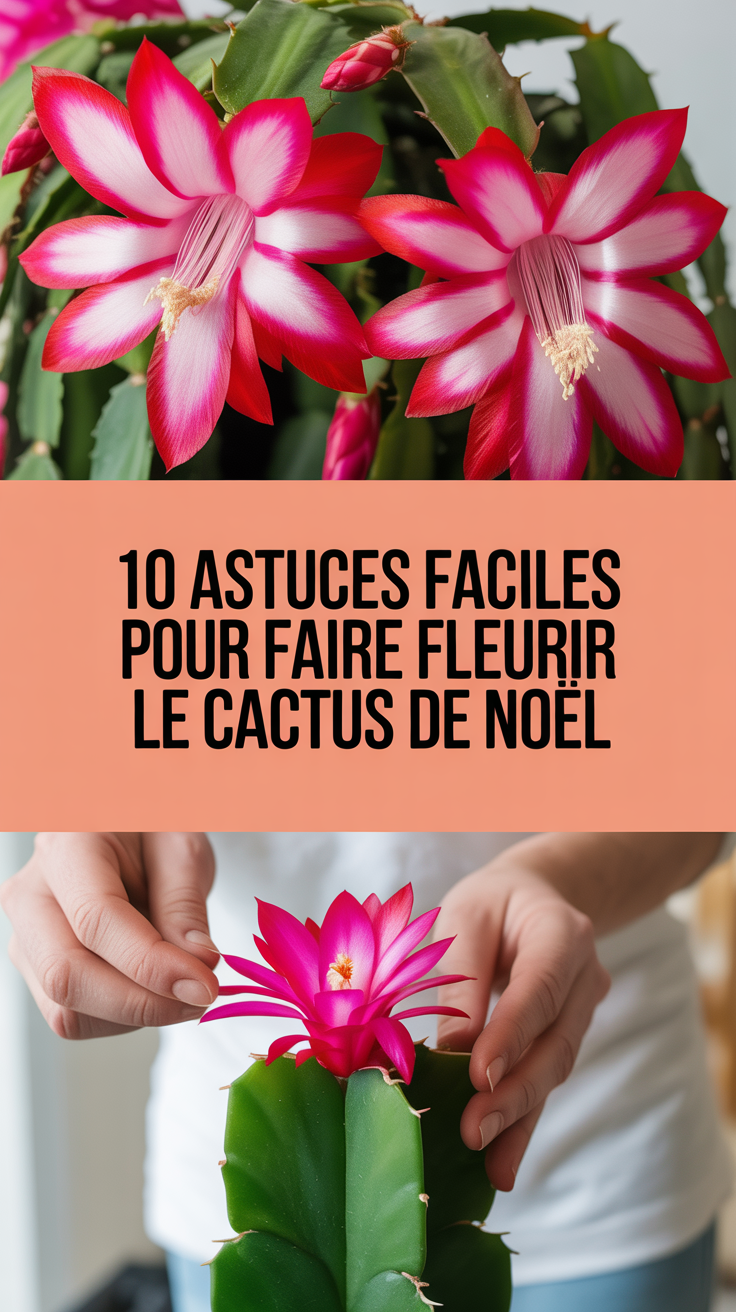 10 astuces faciles pour faire fleurir le cactus de Noël