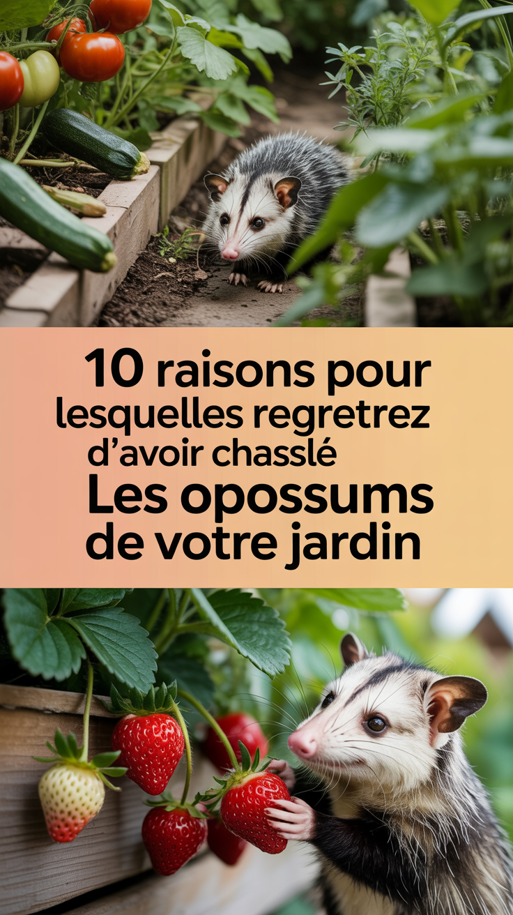 10 raisons pour lesquelles vous regretterez d&rsquo;avoir chassé les opossums de votre jardin