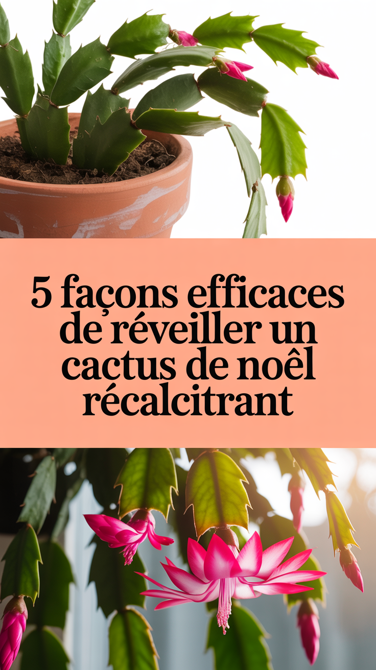 5 façons efficaces de réveiller un cactus de Noël récalcitrant