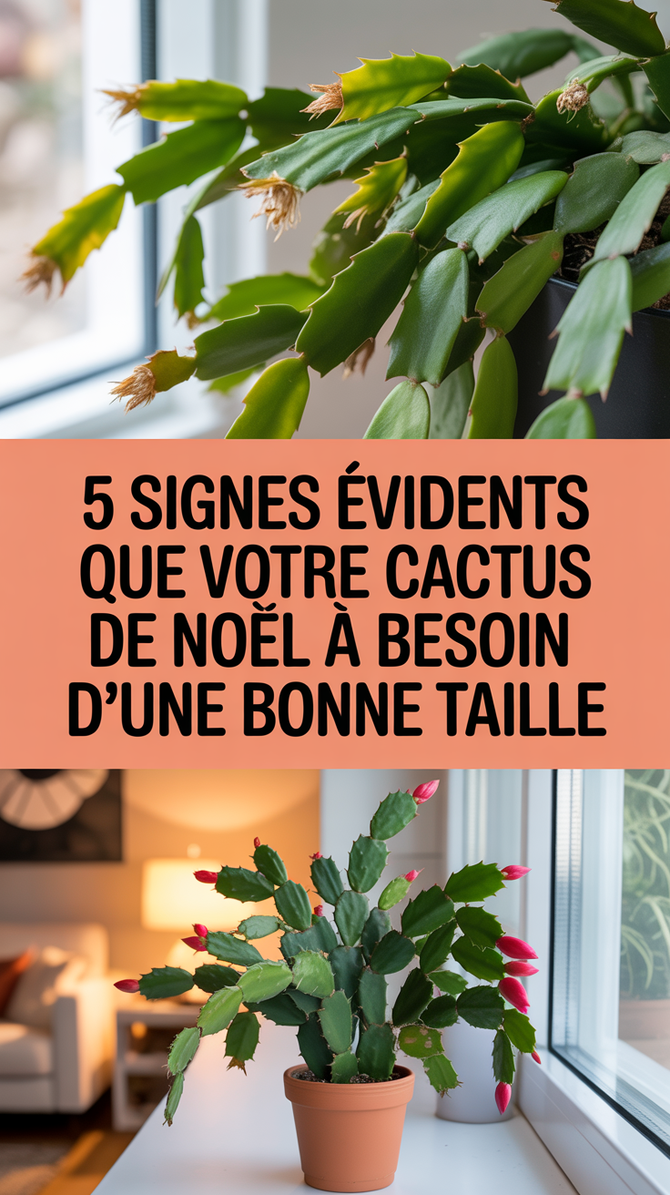 5 signes évidents que votre cactus de Noël a besoin d'une bonne taille