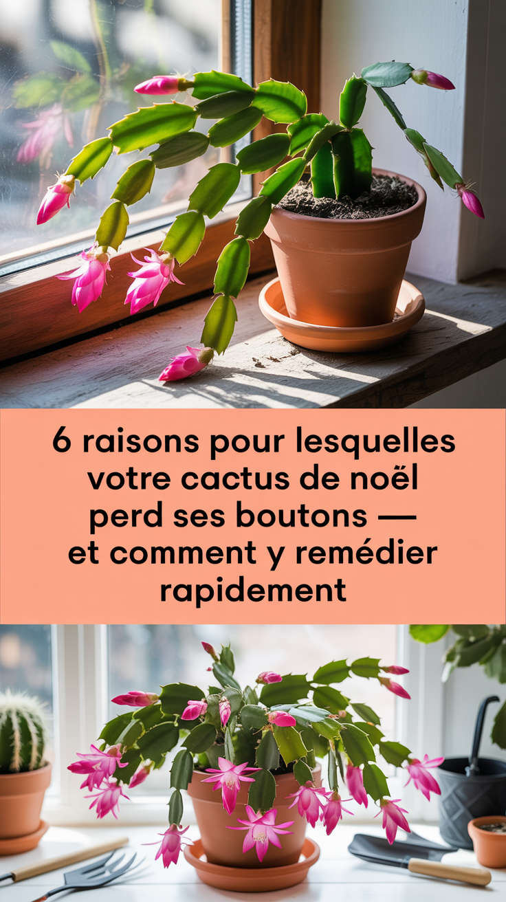 6 raisons pour lesquelles votre cactus de Noël perd ses boutons — et comment y remédier rapidement