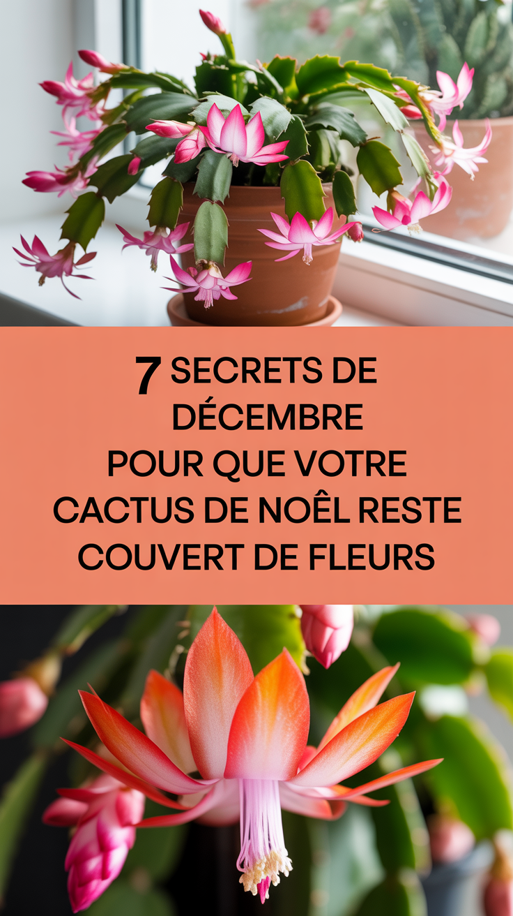 7 secrets de décembre pour que votre cactus de Noël reste couvert de fleurs