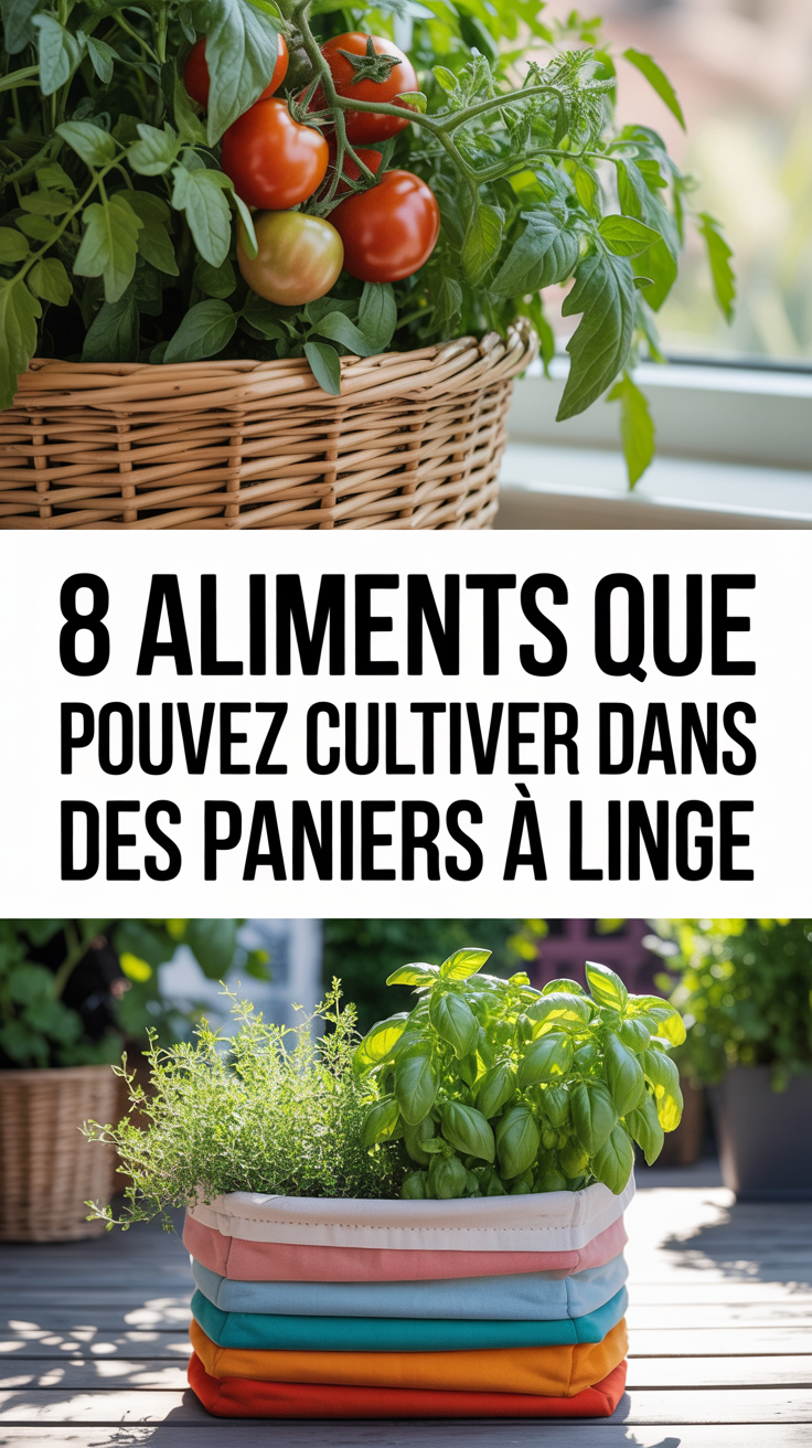 8 aliments que vous pouvez cultiver dans des paniers à linge