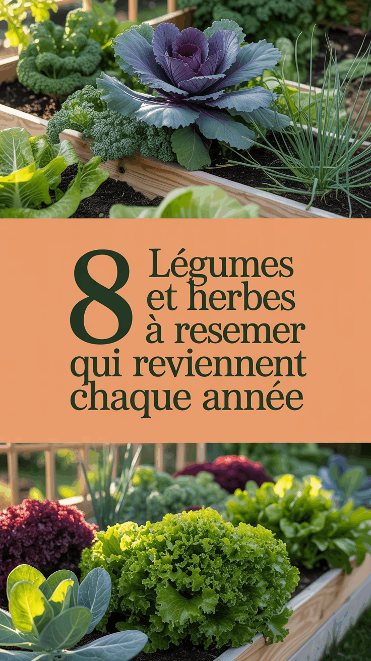 8 légumes et herbes à resemer qui reviennent chaque année