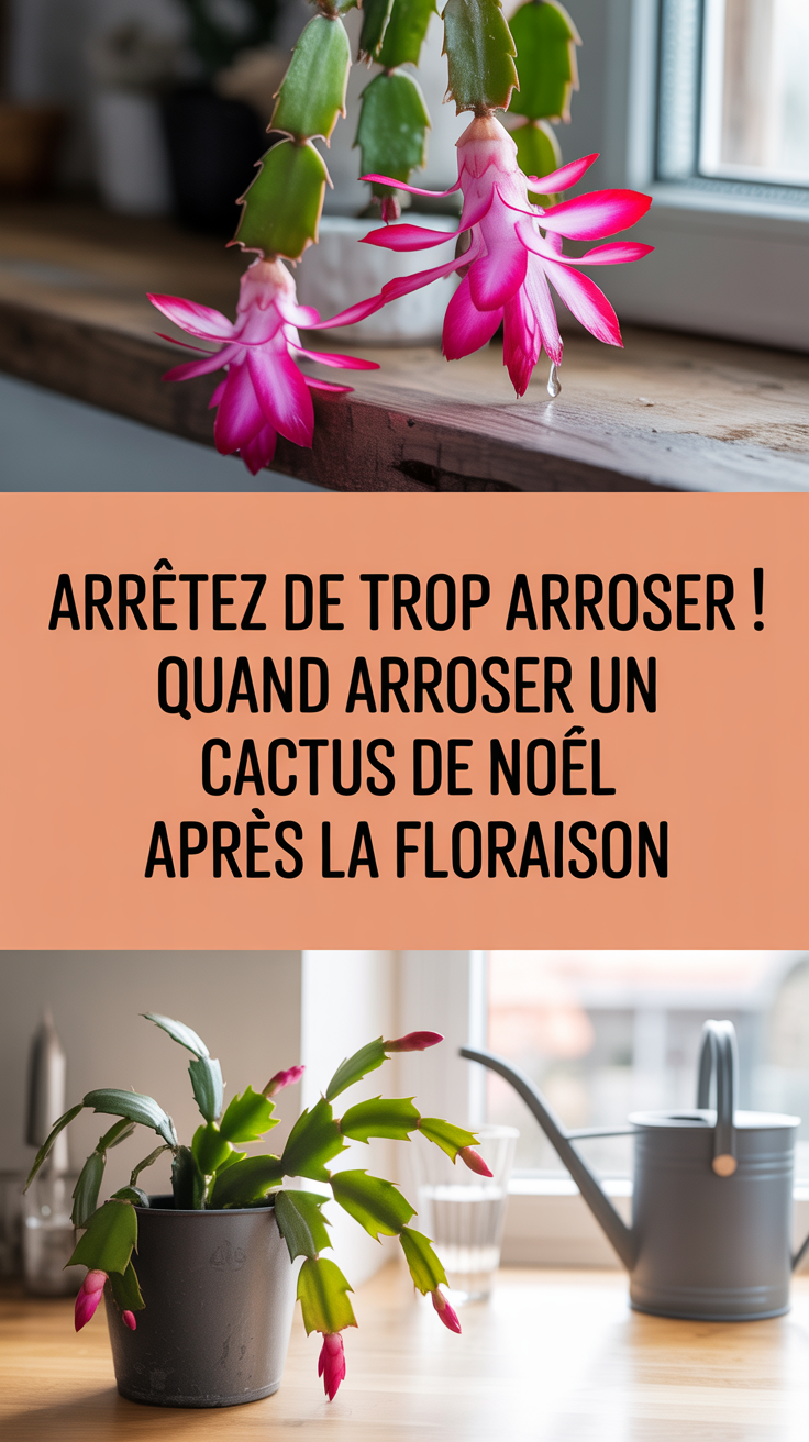 Arrêtez de trop arroser ! Quand arroser un cactus de Noël après la floraison