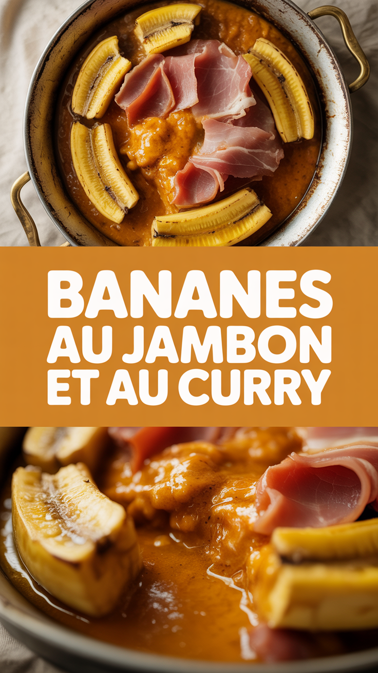 Bananes au jambon et au curry