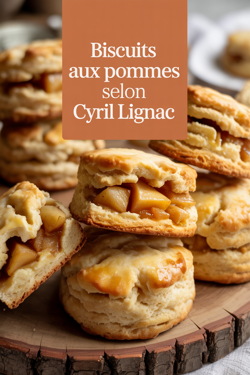 Biscuits aux pommes selon Cyril Lignac
