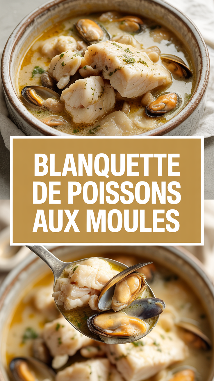 Blanquette de poissons aux moules