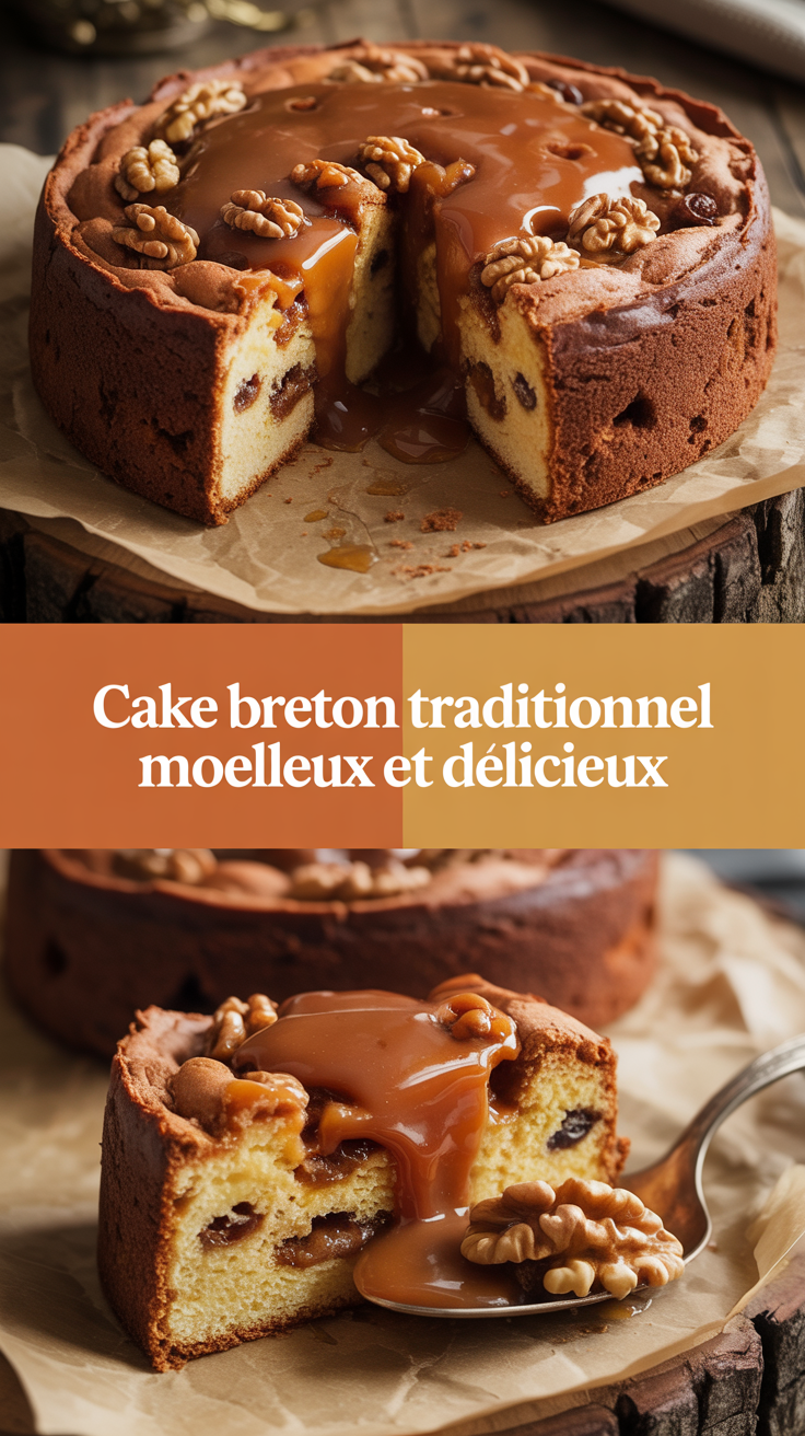 Cake breton traditionnel moelleux et délicieux