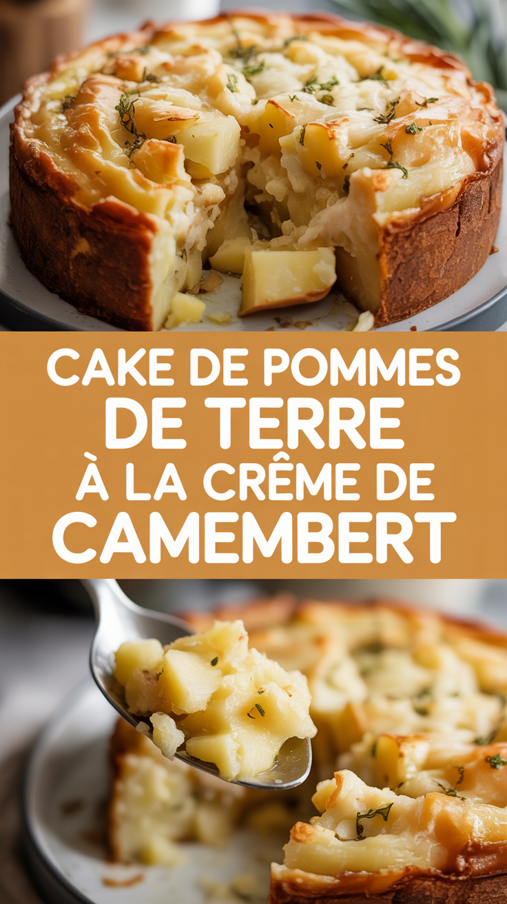 Cake de pommes de terre à la crème de camembert