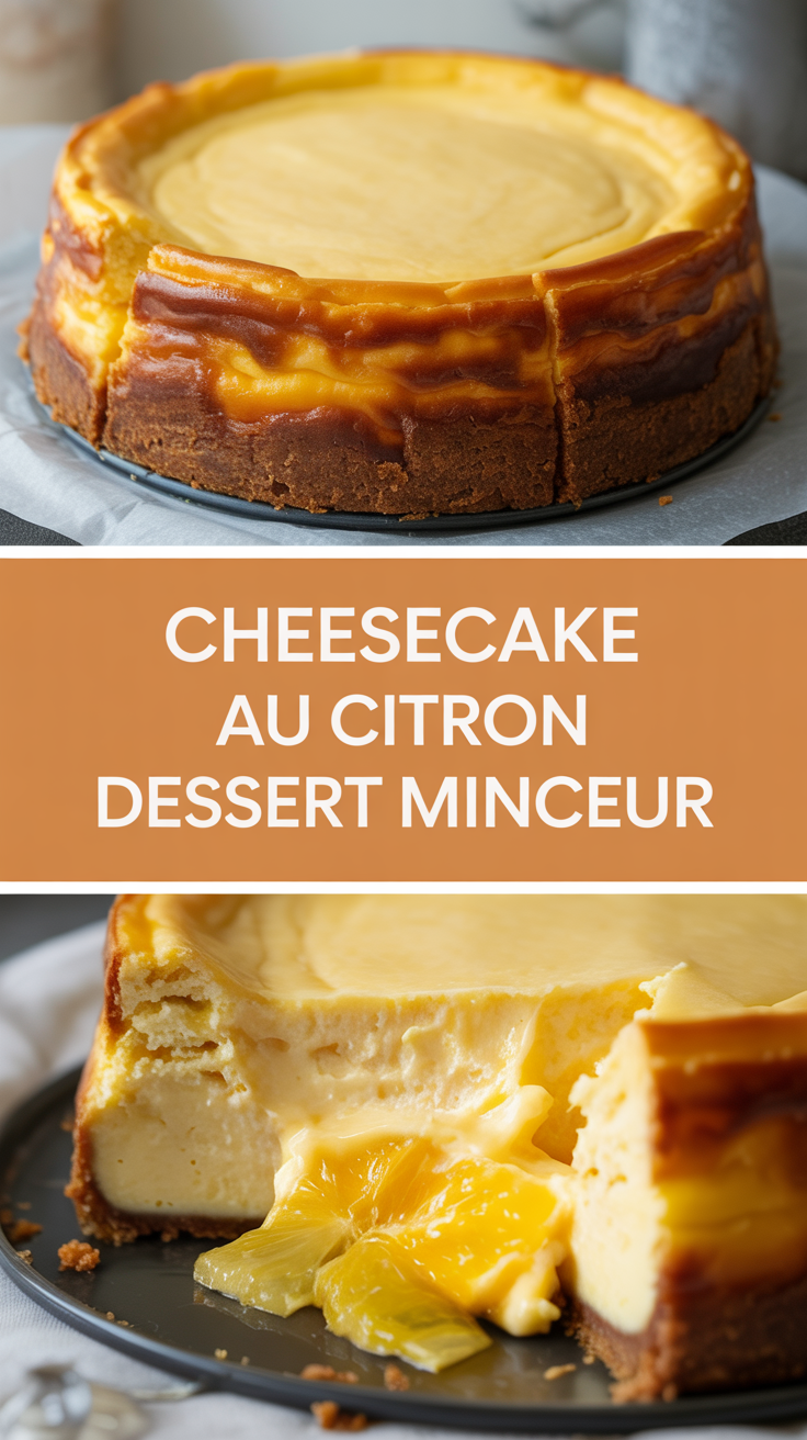 Cheesecake au citron dessert minceur