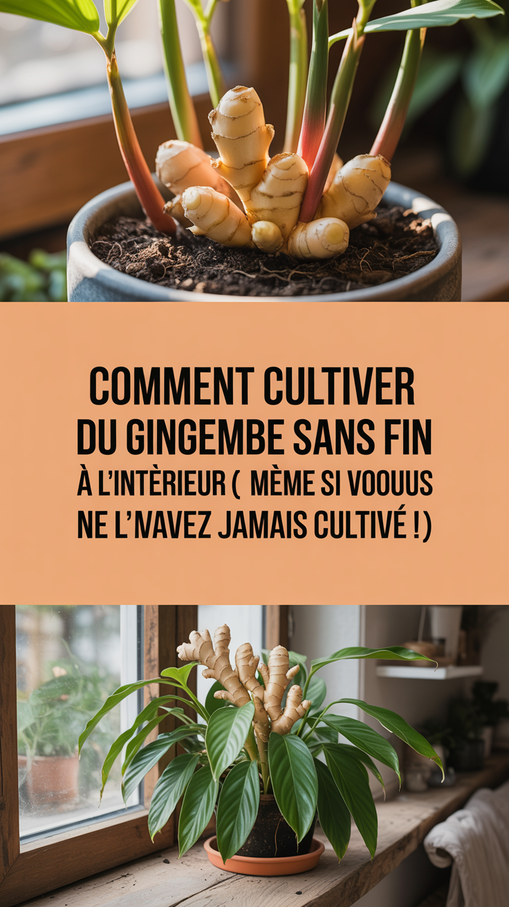Comment Cultiver du Gingembre Sans Fin à l’Intérieur (Même Si Vous Ne l’Avez Jamais Cultivé !)
