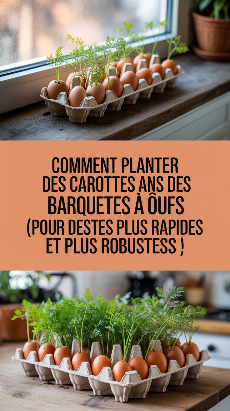 Comment Planter des Carottes dans des Barquettes à Œufs (Pour Obtenir des Pousses Plus Rapides et Plus Robustess !)