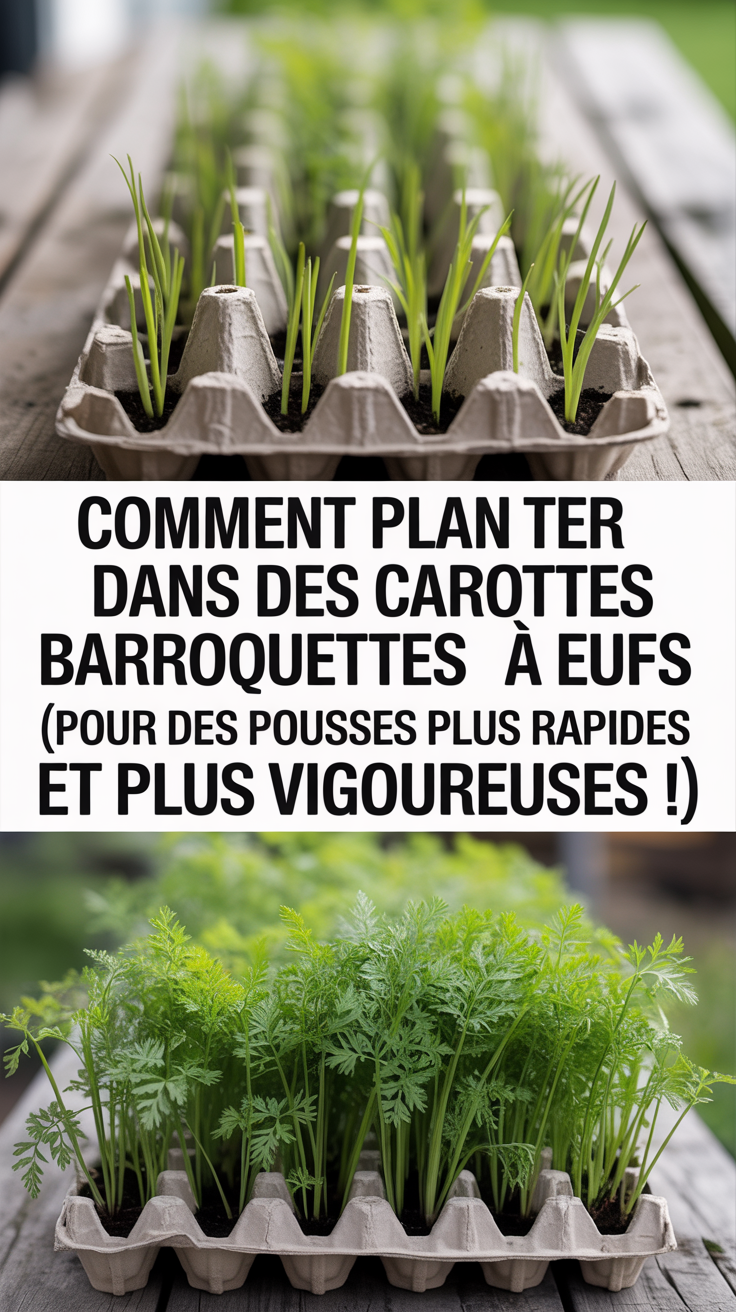 Comment Planter des Carottes dans des Barquettes à Oeufs (Pour des Pousses Plus Rapides et Plus Vigoureuses !)