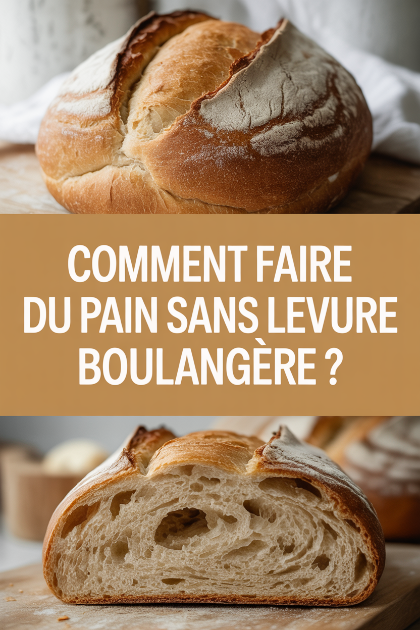 Comment faire du pain sans levure boulangère?