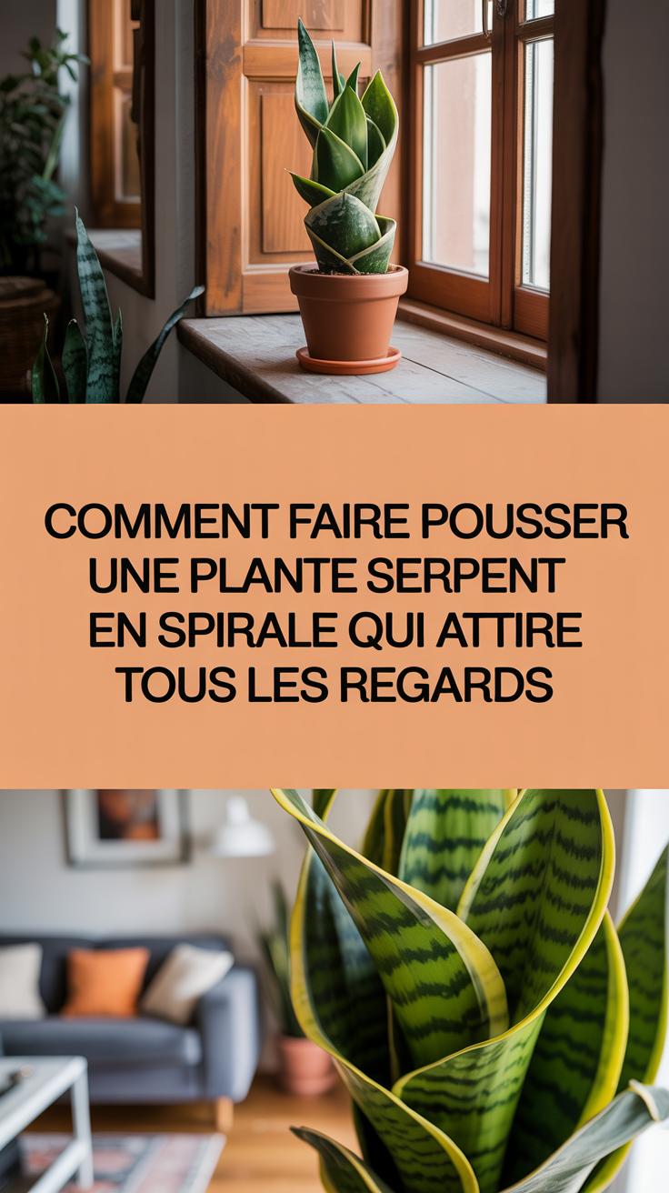 Comment faire pousser une plante serpent en spirale qui attire tous les regards