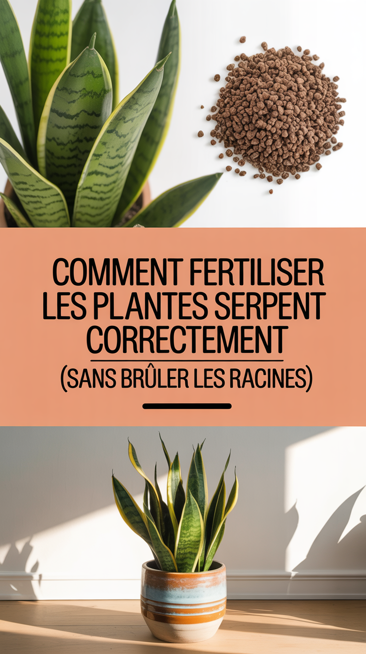 Comment fertiliser les plantes serpent correctement (sans brûler les racines)