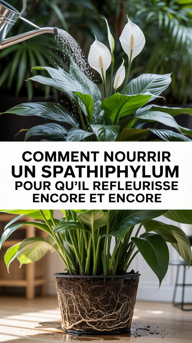 Comment nourrir un Spathiphyllum pour qu&rsquo;il refleurisse encore et encore