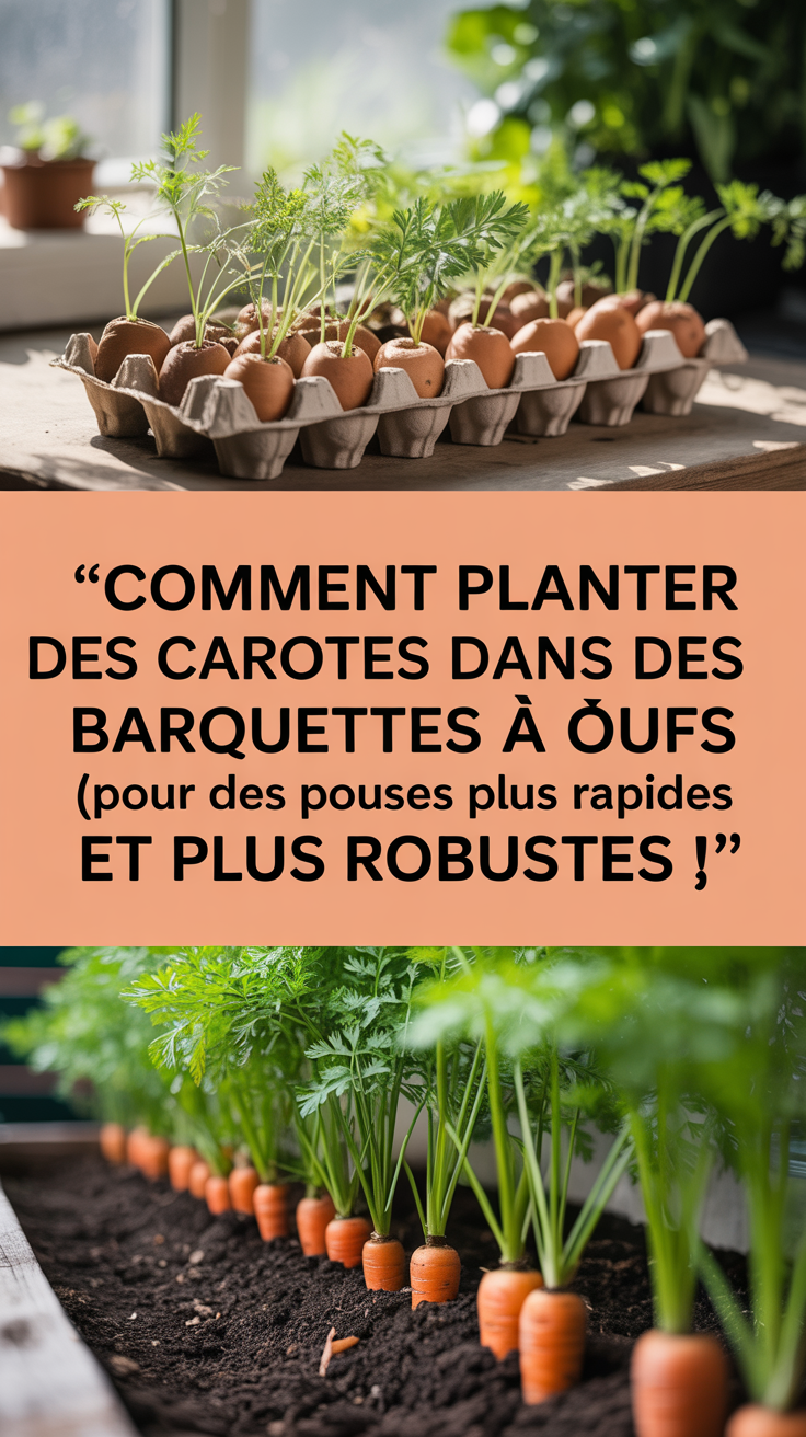 Comment planter des carottes dans des barquettes à œufs (pour des pousses plus rapides et plus robustes !)