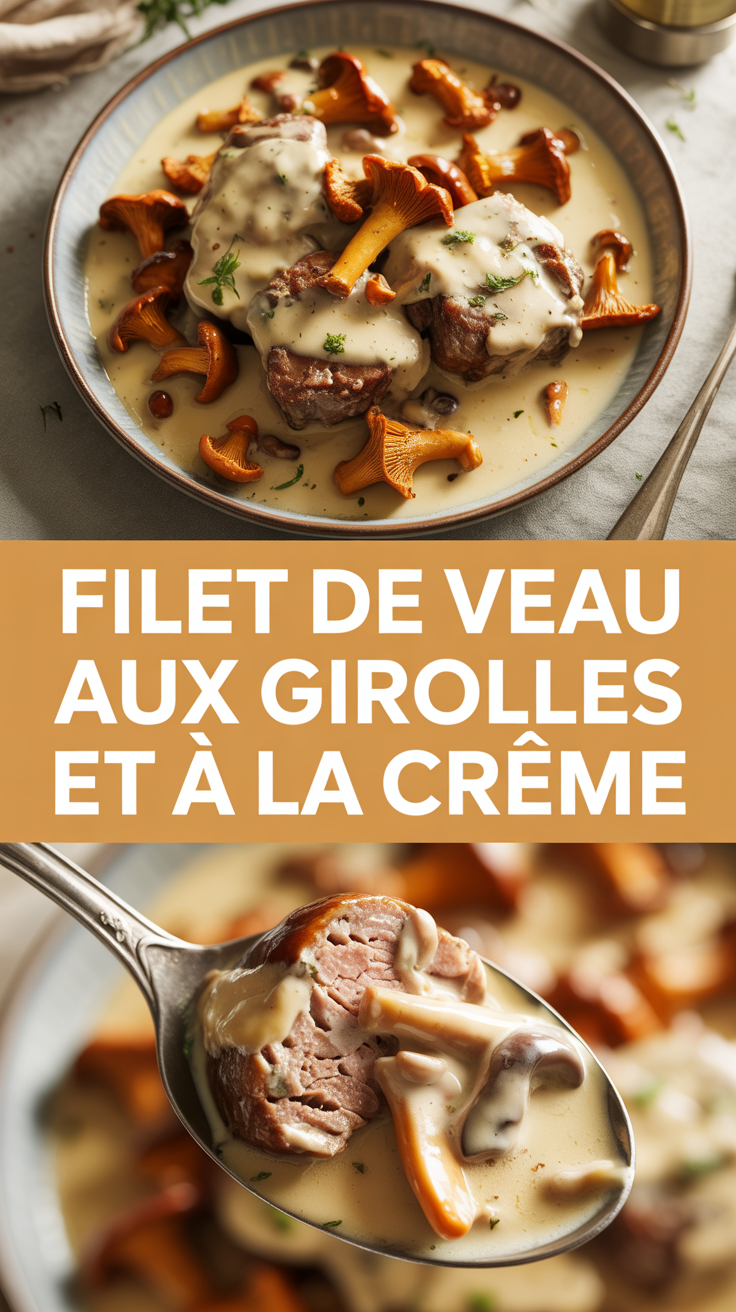 Filet de Veau aux Girolles et à la Crème