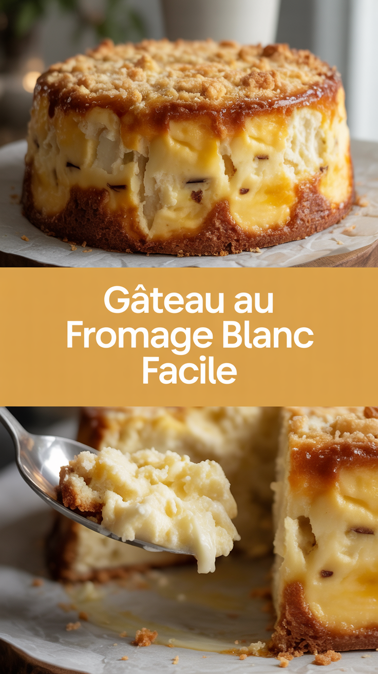 Gâteau au fromage blanc facile