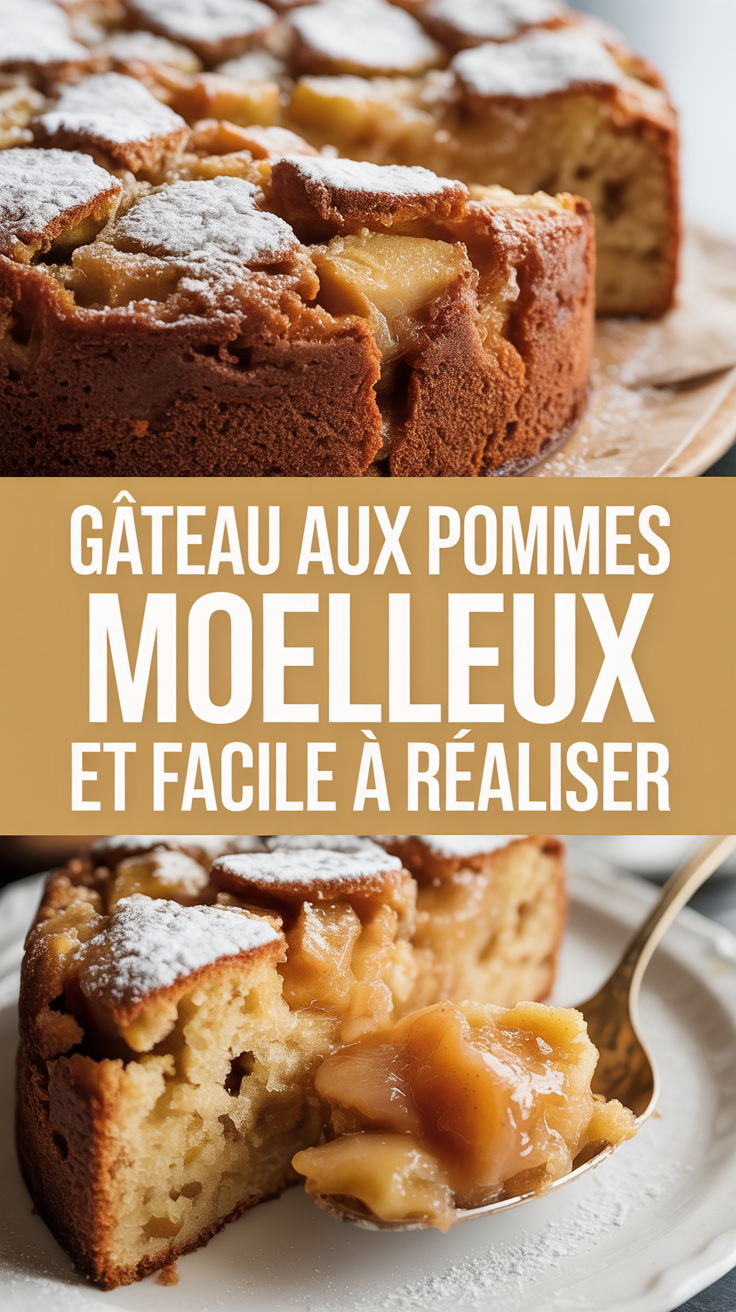 Gâteau aux pommes moelleux et facile à réaliser