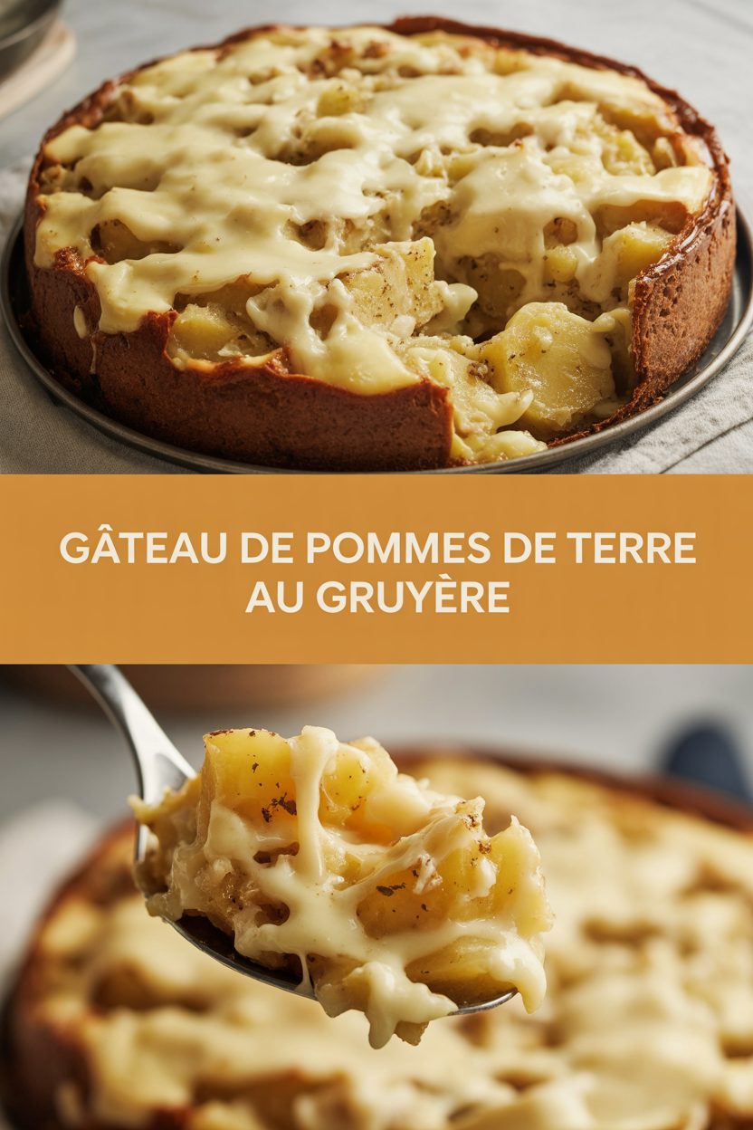 Gâteau de pommes de terre au gruyère