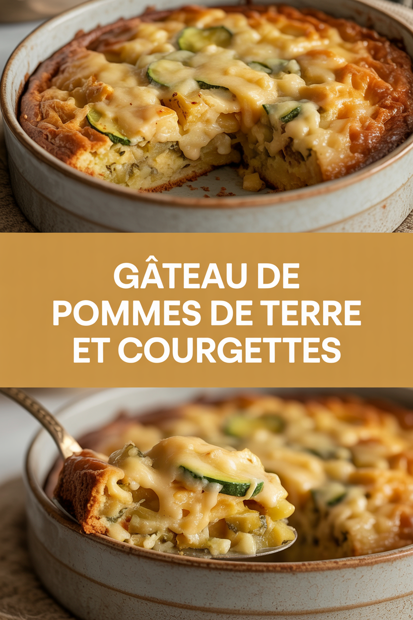 Gâteau de pommes de terre et courgettes