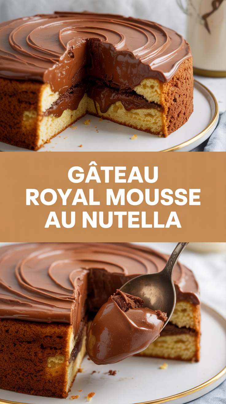 Gâteau royal mousse au Nutella