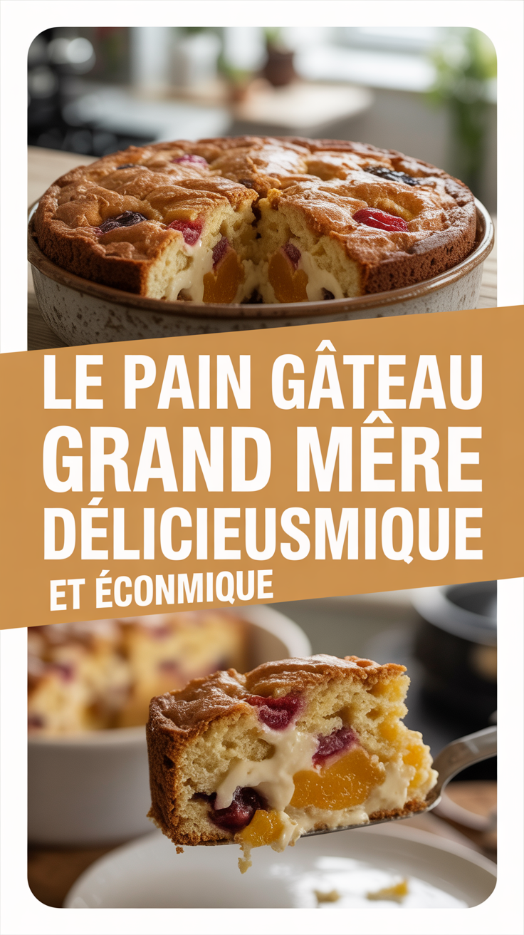 Le pain gâteau grand mère délicieux et économique