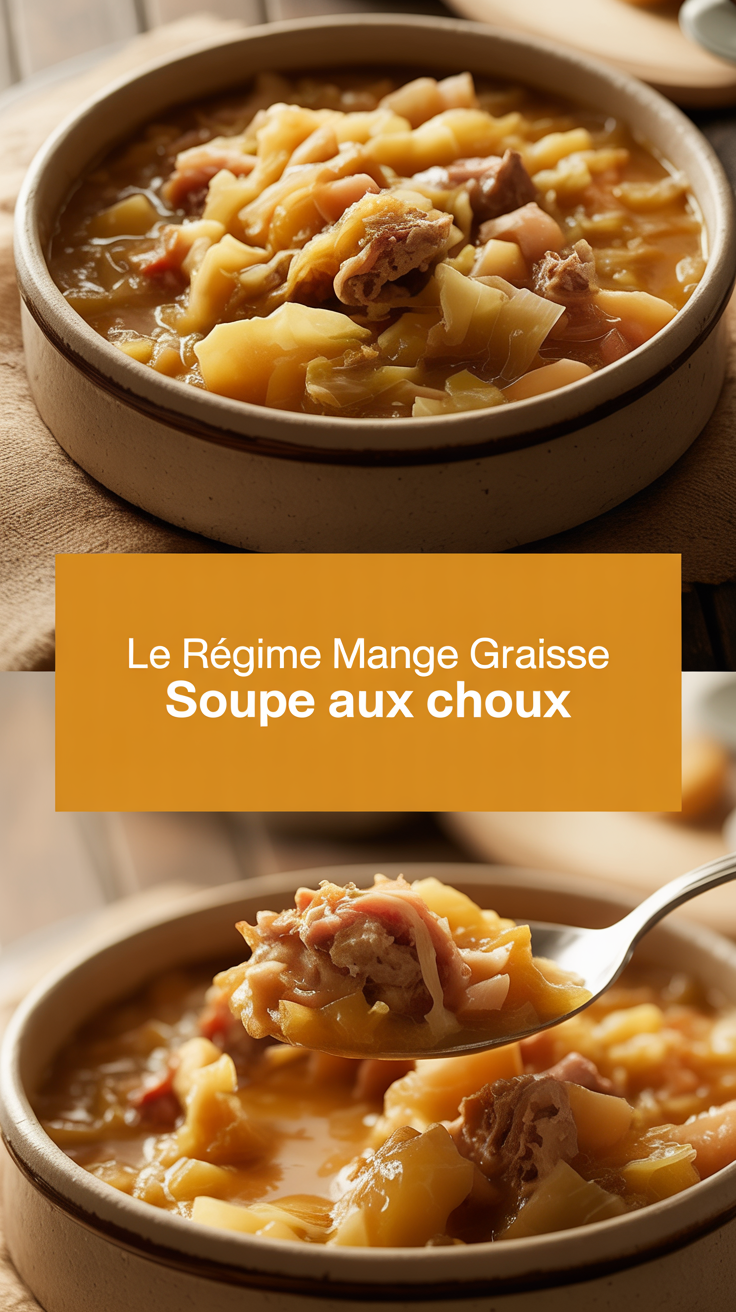Le régime mange graisse soupe aux choux