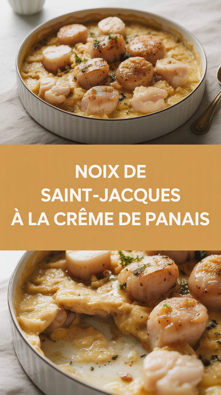 Noix de Saint-Jacques à la Crème de panais