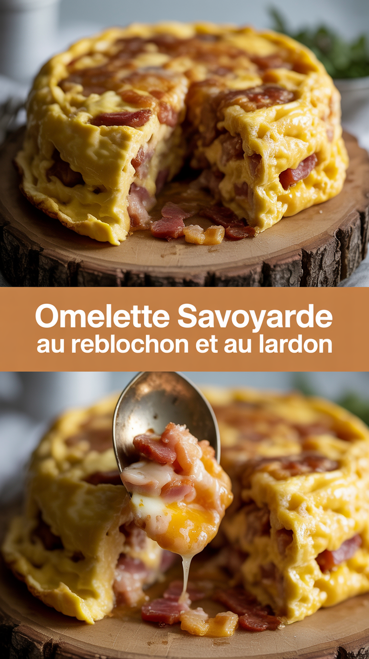 Omelette Savoyarde au reblochon et au lardon