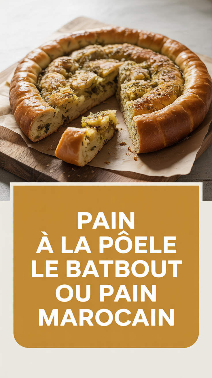 Pain à la poêle Le Batbout ou pain marocain