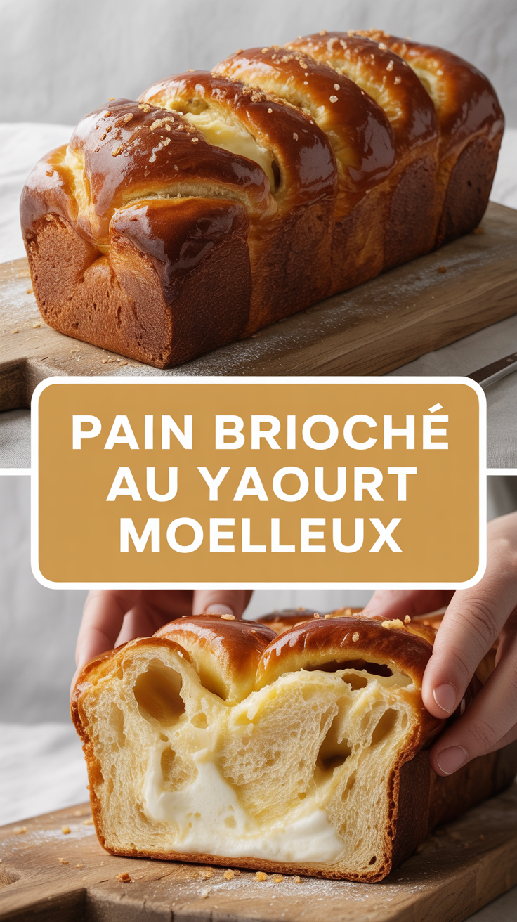 Pain brioché au yaourt moelleux