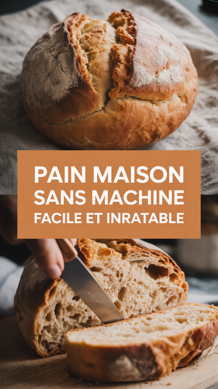 Pain maison sans machine facile et inratable