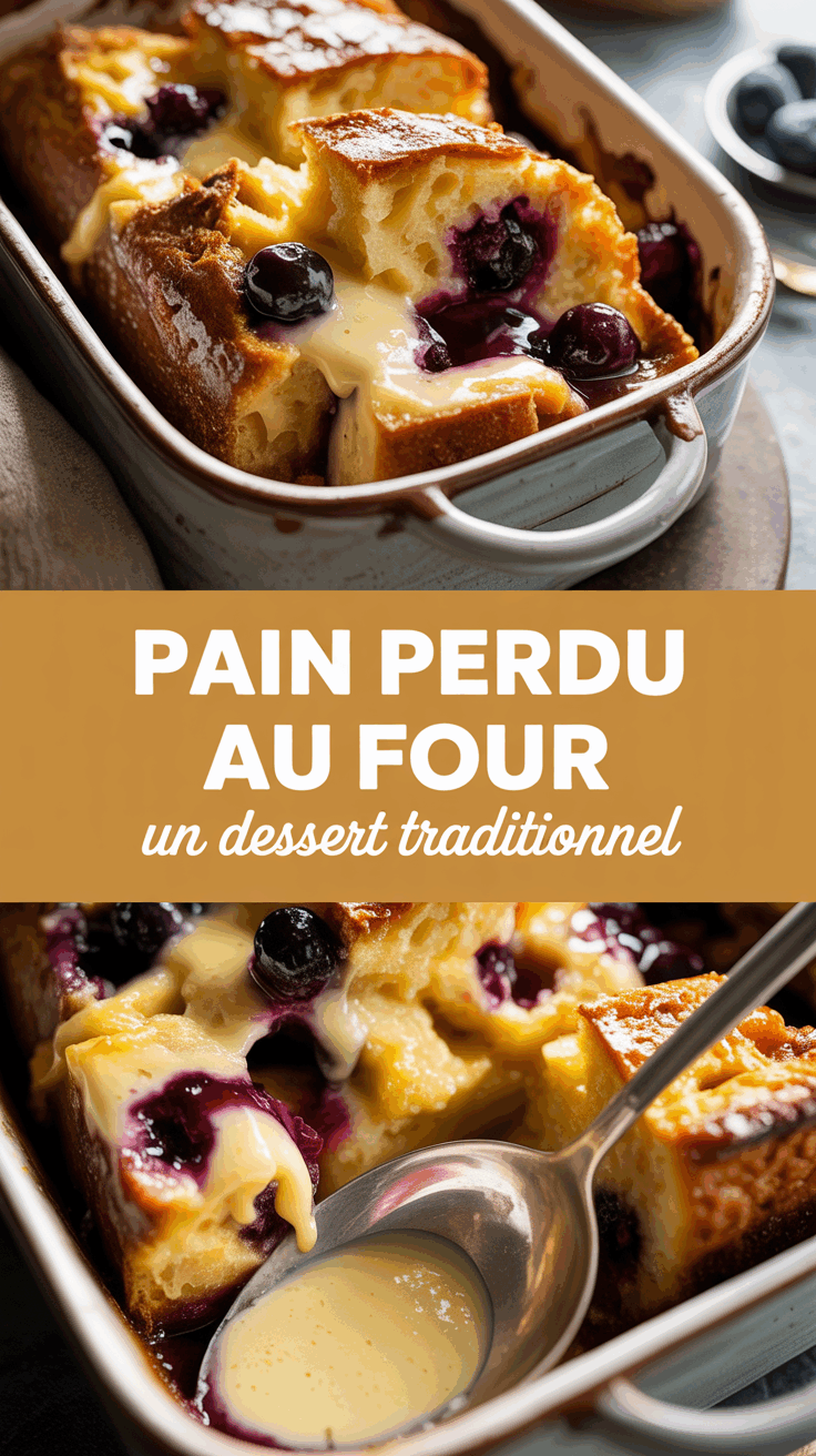 Pain perdu au four un dessert traditionnel