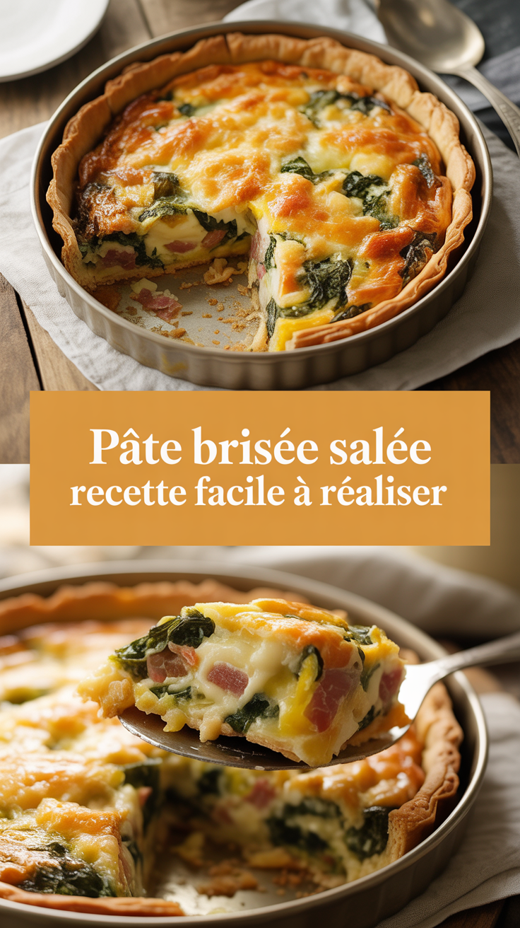 Pâte brisée salée recette facile à réaliser