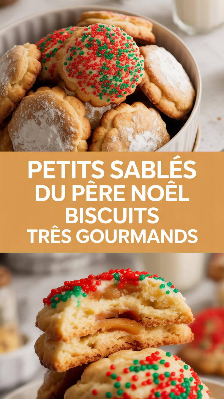 Petits sablés du Père Noël biscuits très gourmands