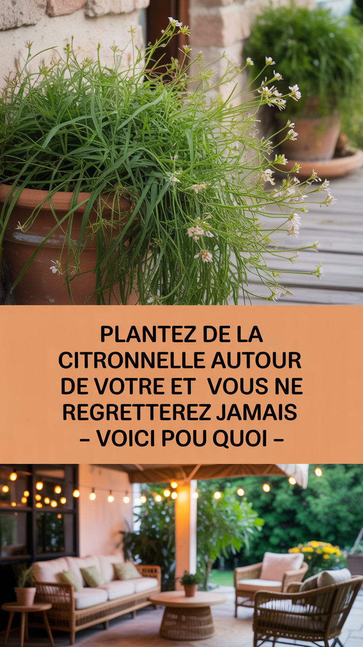 Plantez de la citronnelle autour de votre patio et vous ne le regretterez jamais – Voici pourquoi