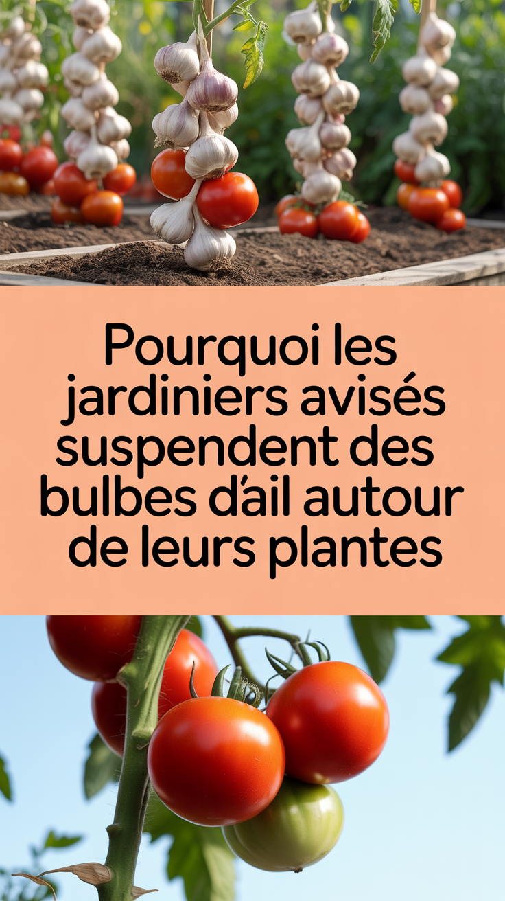 Pourquoi les jardiniers avisés suspendent des bulbes d&rsquo;ail autour de leurs plantes
