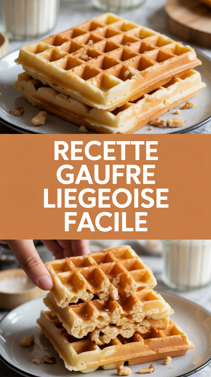 Recette gaufre liegeoise facile