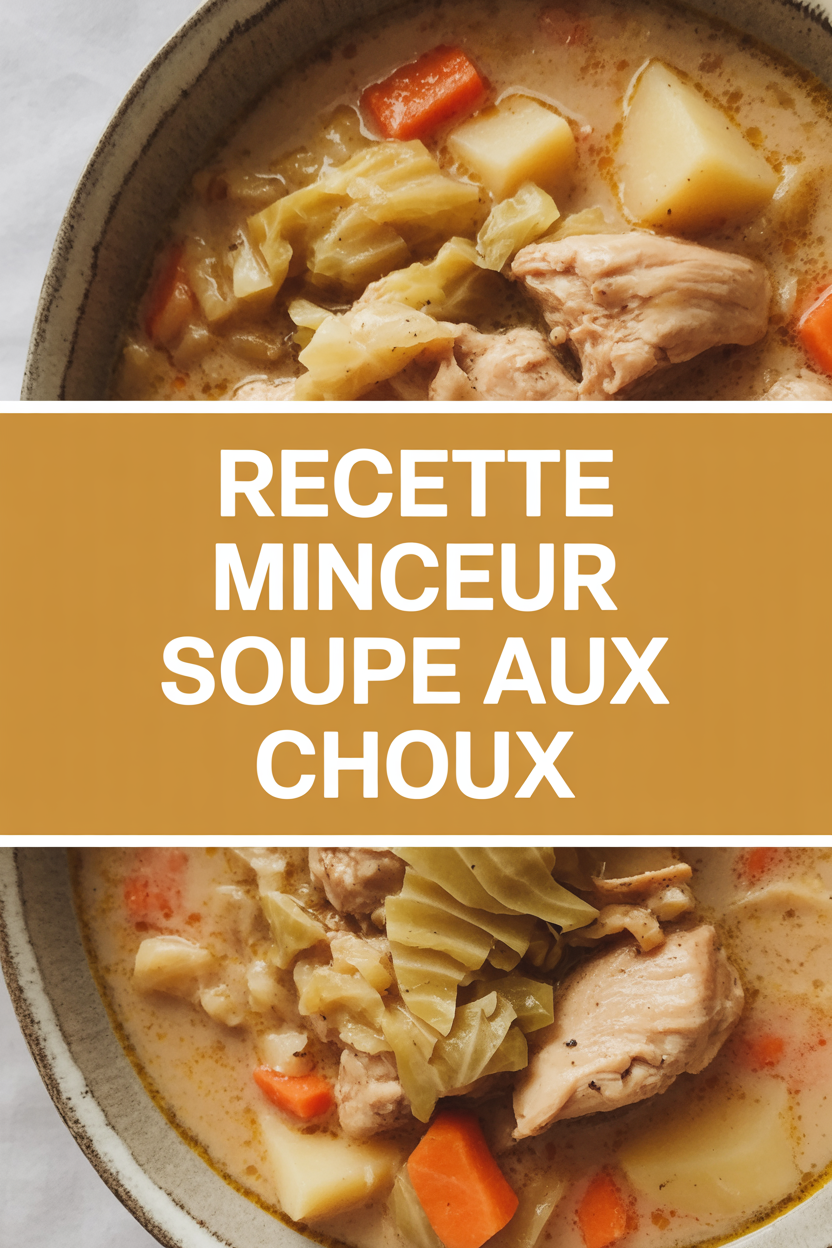 Recette minceur soupe aux choux