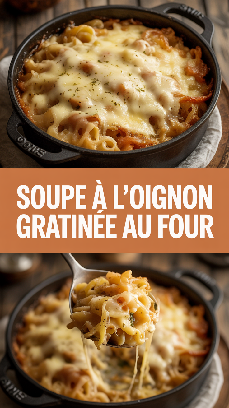 Soupe à l’oignon gratinée au four