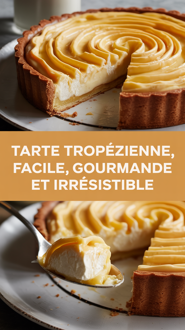 Tarte Tropézienne, facile, gourmande et irrésistible