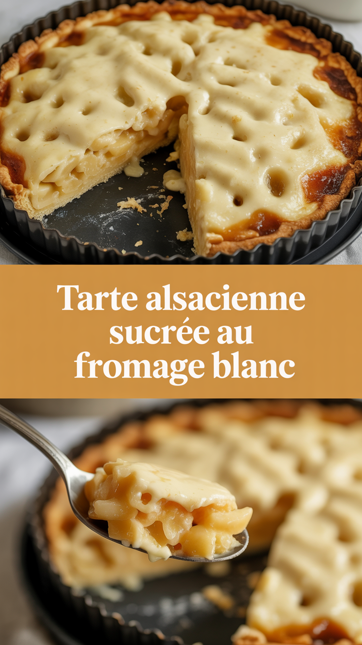 Tarte alsacienne sucrée au fromage blanc